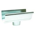 Amerimax Home Products 6.5 in. H X 10 in. W X 5.5 in. L Metallic Galvanized Steel K End w/Drop 29010